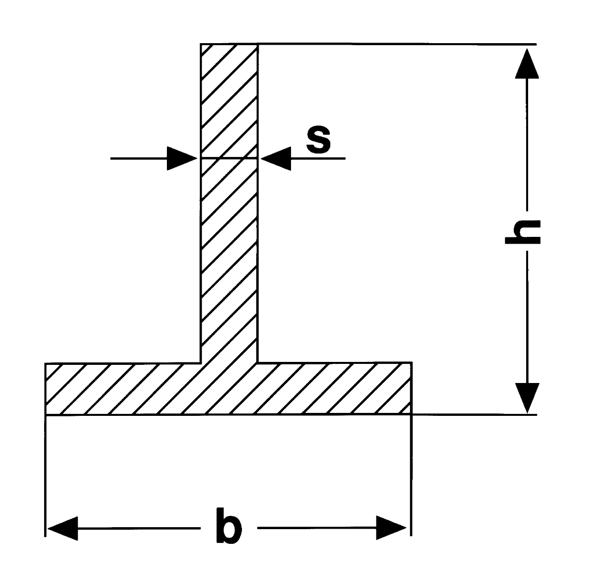 Zeichnung | Stahl T-Profil | S235JR